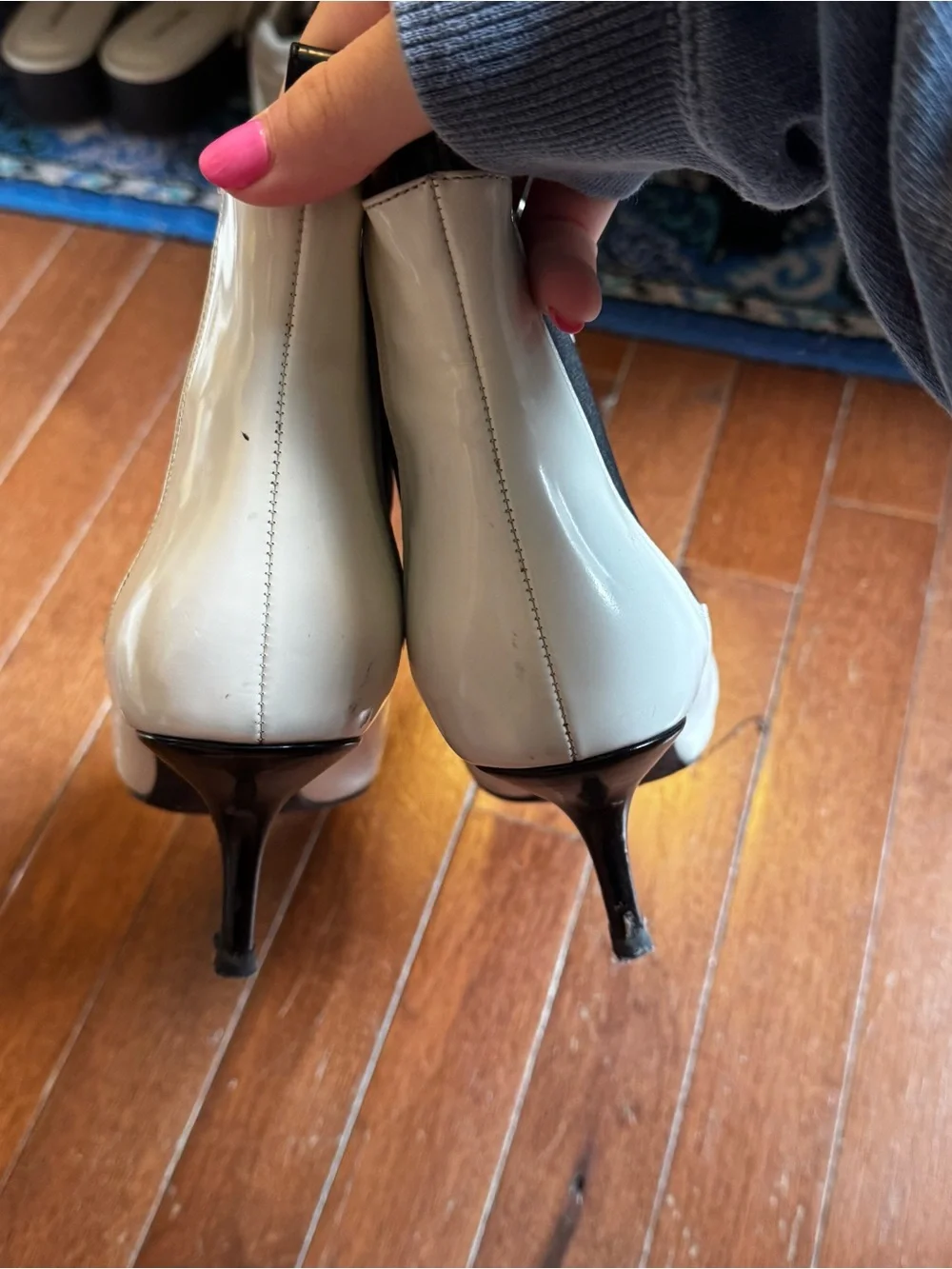 Anine Bing White Pointed-Toe Stevie Ankle Boots